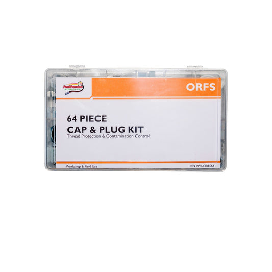 ORFS O-ring Face Seal hydraulic cap and plug kit in carry case